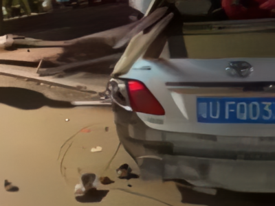 Aftermath of Chinese driver impaled accident