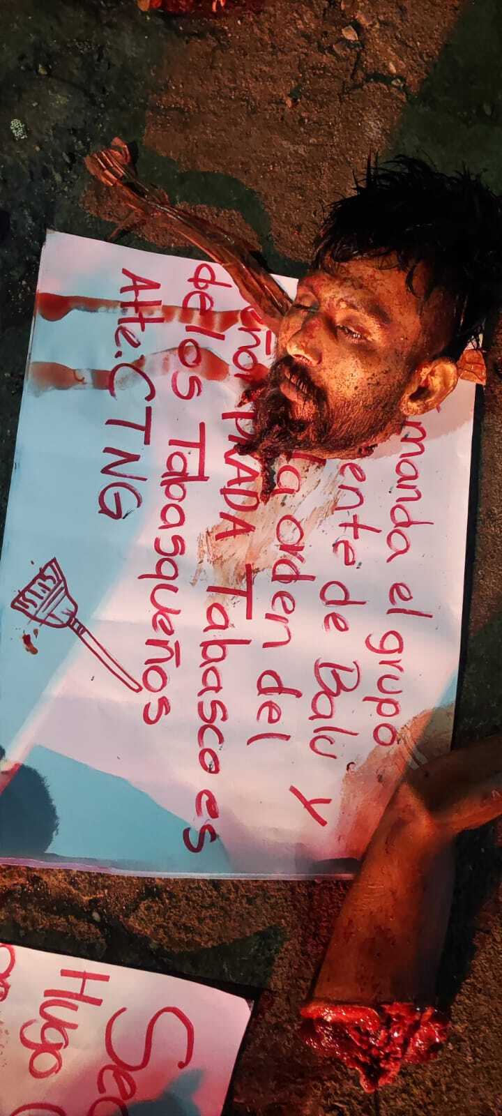 Photos of the Dismembered Bodies Left Today in Tabasco