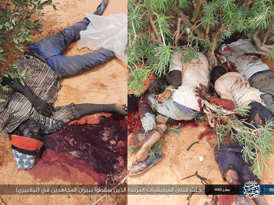 Photo report Dead apostate militias killed by Islamic State in Africa