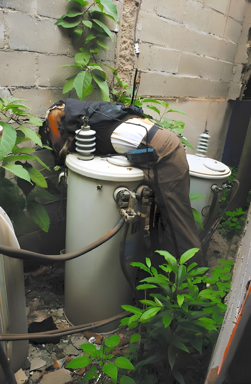 Security guard electrocuted on a transformer