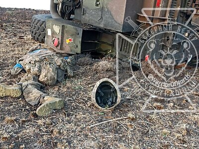 Ukrainian convoy destroyed in Kursk.