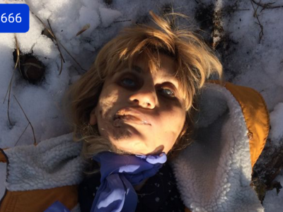 Ukranian woman frozen to death 