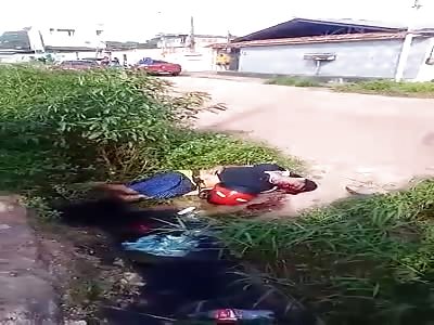 Victim shot in street.