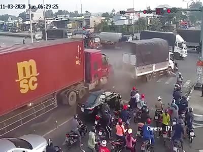 Traffic accident with fatalities.