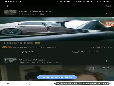 Screams of an injured drunk driver after killing 3