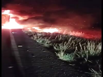 Old man turned human torch in accident