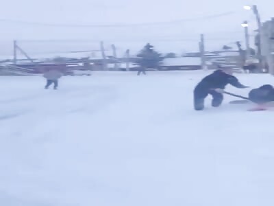 Man hit with hockey stick in Russia