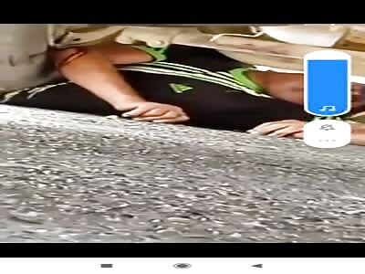 Guy run over by truck.