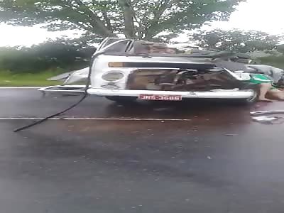 Horrible accident VW Vosvos 