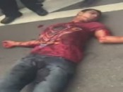 (Fixed)Last Agonizing Moments of Two Thugs Shot by Cop in Bus Robbery