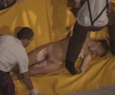 YNC Exclusive: Naked Girl Amputee Pulled Out From Turbulent Waters