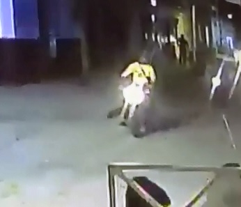 Man on Motorcycle is Casually Executed with One Bullet by Passerby 