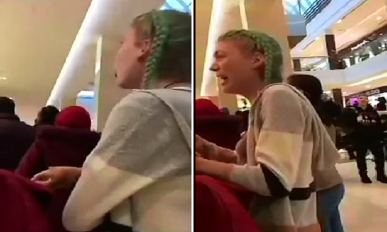 Cringe:  Spoiled Blue haired Teen Cusses at her Grandparents for an iPhone