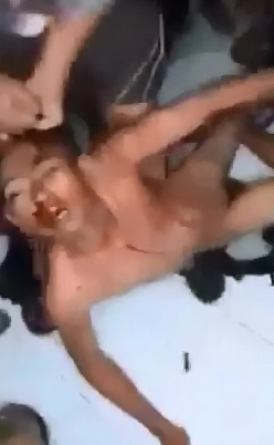 Young Kid gets an Absolute Ass Kicking and is Stripped Naked 