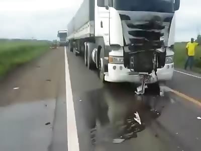 Happy Couple on a Motorbike ends Badly 