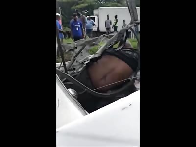Man Crushed to Death in Rollover Accident is just God Awful to look at