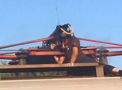 Brutal Video shows Student being Electrocuted to Death on Top of Train 