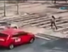 Zoomed Version of the Lady Crushed by Bus