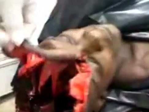 Close Up Empty Head in a Morgue