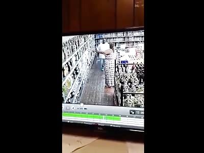 Mammoth Woman Steals Liquor in Disgusting Manor