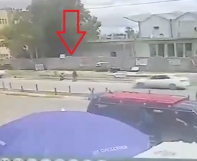 Exact Moment a Suicide Bomber Detonates 