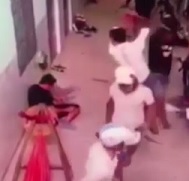 Dude is Hacked with Machetes