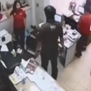 Savage Dude Brutally Beats Girl at Work.