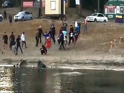 Wrestling champion vs Hooligans