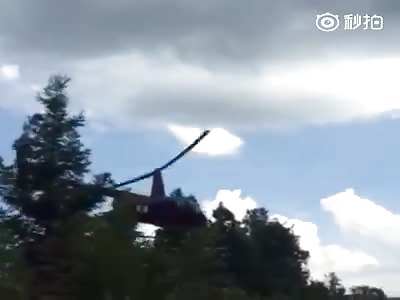 HELICOPTER SHATTER ON THE ROAD