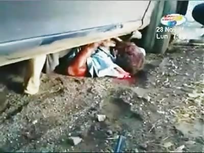 CYCLIST WAS CRUSHED BY CAR