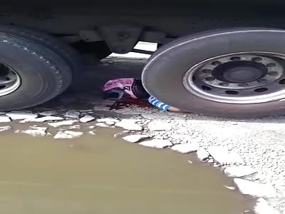MAN CRUSHED BY TRUCK