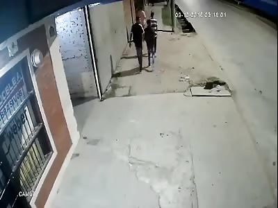 MAN BEING STABBED TO DEATH