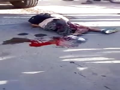 HE GREASED THE TRUCK TIRE