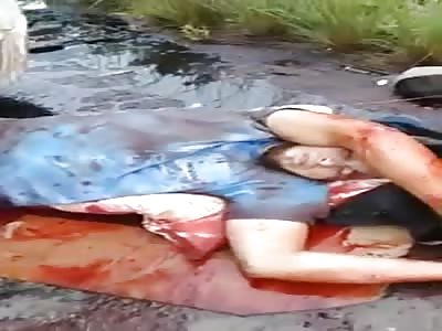 DRIVER DYING LEGS CRUSHED BY TRUCK