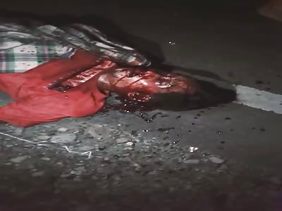 MAN DYING IN THE ASPHALT