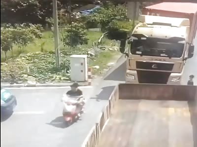 MAN BEING CRUSHED LIKE A COCKROACH