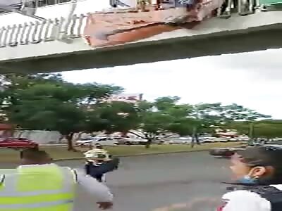 IDIOT INJURED IN AN ATTEMPTED SUICIDE.