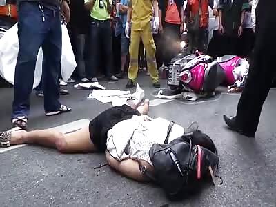 Motorcicle Accident Aftermath.