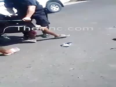 Aftermath motorbike Accident.