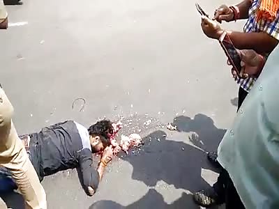 Man Head Crushed By Truck