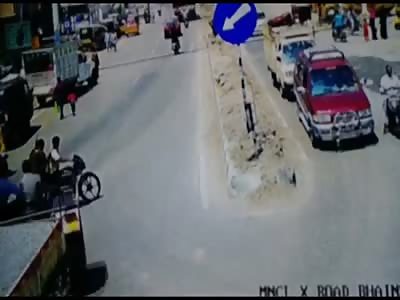 bike accident with tractor