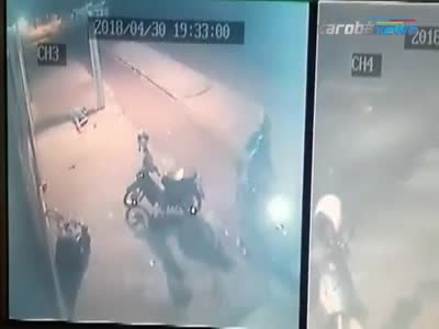 Bandit executed in the street 