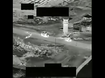 Insurgent Makes Poor Attempt To Hide From Apache