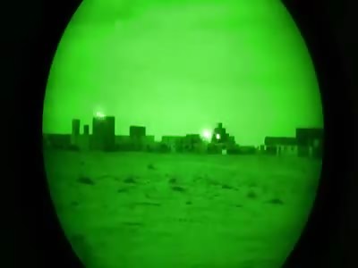 isis bombarding at night