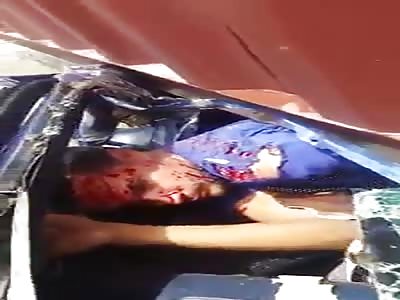 Amazing Video Shows Man Trapped in His Car After Being Crushed 