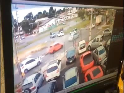 Motorcyclist crashes with truck