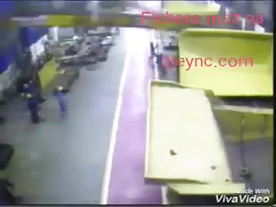 Trawler is crushed by crane