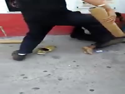 Captured and beaten thief