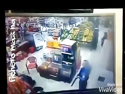 Assault and murder in a supermarket