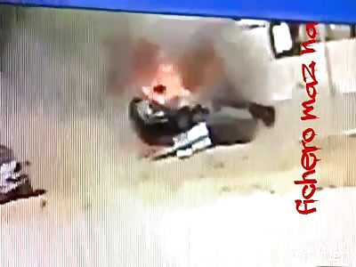 A security camera captures a fatal accident